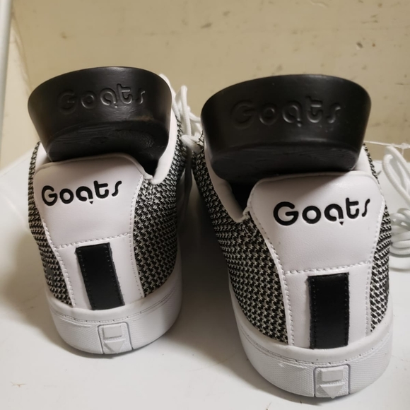 Goats Black and white sneakers 10.5 men's - Picture 3 of 5